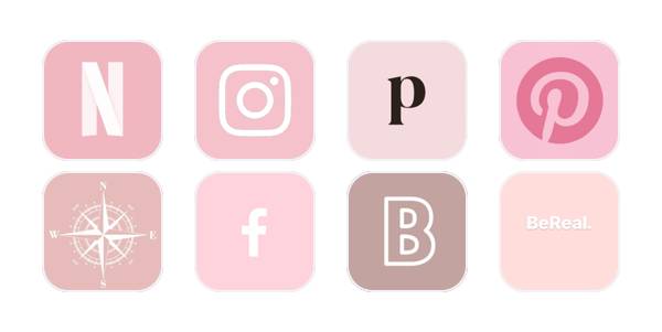 Růžový App Icon Pack[aEUevJuzGy3zpyPeRSUi]