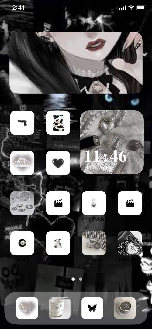 黒🖤 Home Screen ideas[jsW3iZm7Fs0RcQlHkKin]