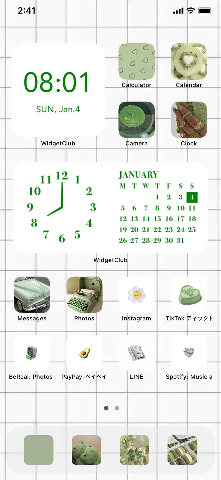 韓国風緑系ホーム&ロック画面Home Screen ideas[M1IdVNnmvu10wfUtXNdT]