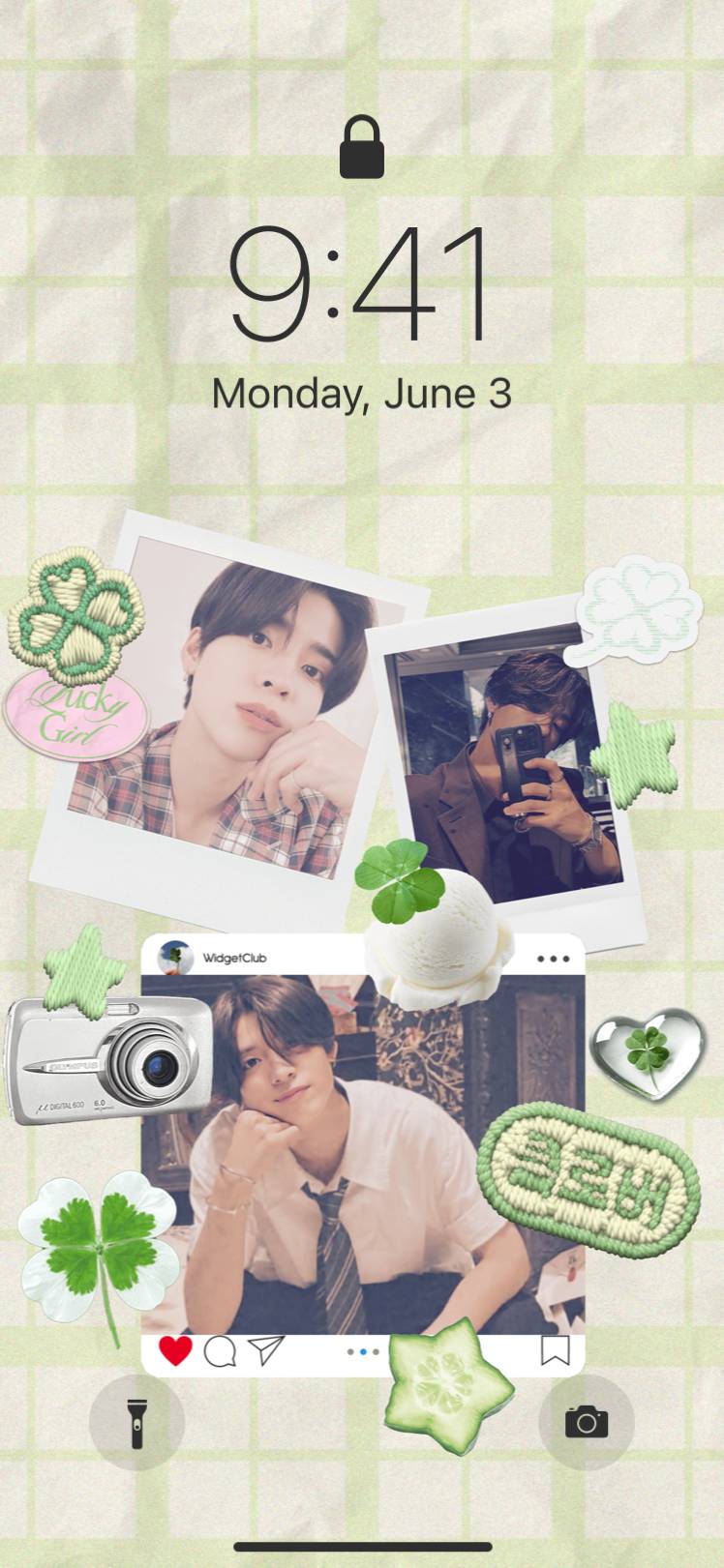 韓国風緑系ホーム&ロック画面Home Screen ideas[M1IdVNnmvu10wfUtXNdT]