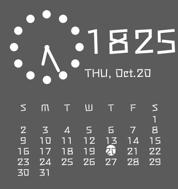 カレンダー日付け Reloj Ideas de widgets[fVeV8iQlm4nUJIpAywJ0]
