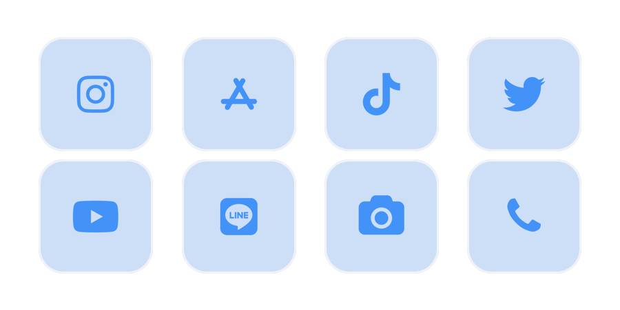シンプル Pacote de ícones de aplicativos[XIC1qMonROugjZL6YKuK]