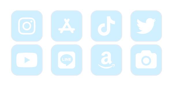 水色のアイコン🩵ྀི🩵ᩚ🩵ོ🩵 App Icon Pack[QBnyuD74Wrtq5OVzlZVv]