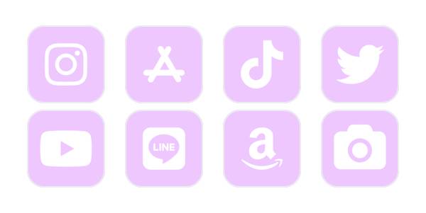 紫のアイコン💜ྀི💜💜ོ Pack d'icônes d'application[LlwWYMMxfhJeKCfpx03J]