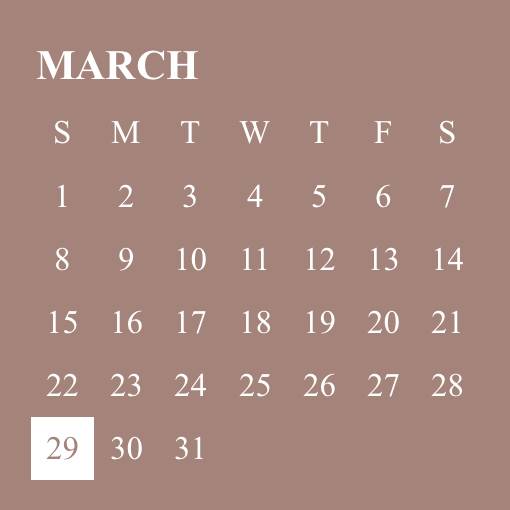 Simple Calendar Widget ideas[wdUvF186xvLHo258GDjM]