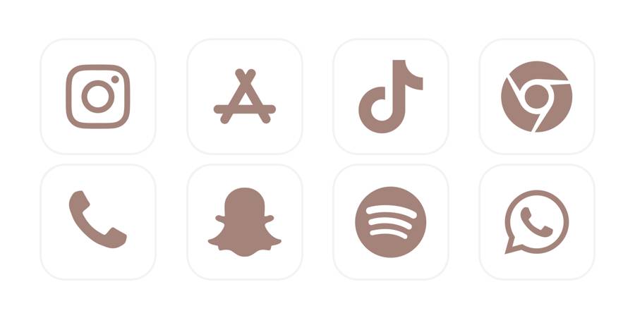 Brown Icons App-Symbolpaket[U3eVUdYcYHYIWN2HQe2z]