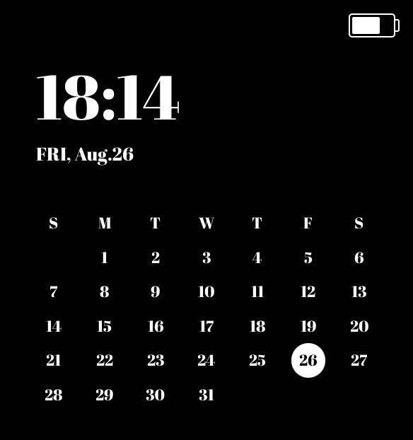 Calendario Ideas de widgets[mE5yjUtuHtBmH2HXnjk1]