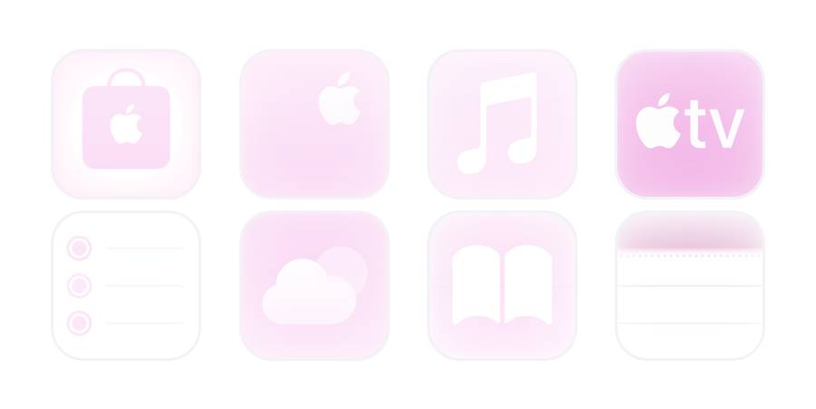 ふわふわピンク App Icon Pack[2bF38Pj8K0ZCWvPEkUjc]