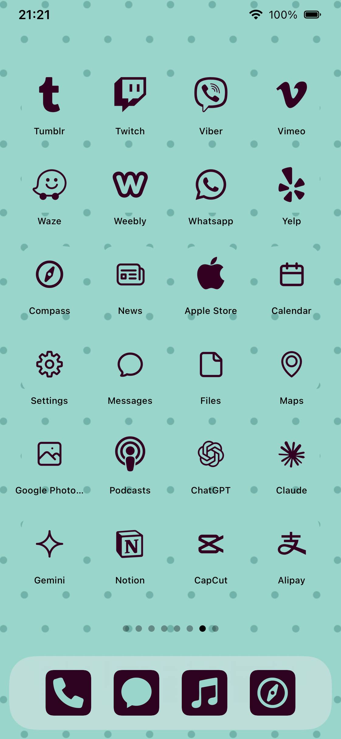 Mint Choco templatePomysły na ekran główny[J2M6VgmsACQsvZlK3ViR]