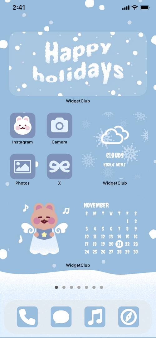 blue winter template 主屏幕创意[0wcznKoeXCaEdwXstQ8M]