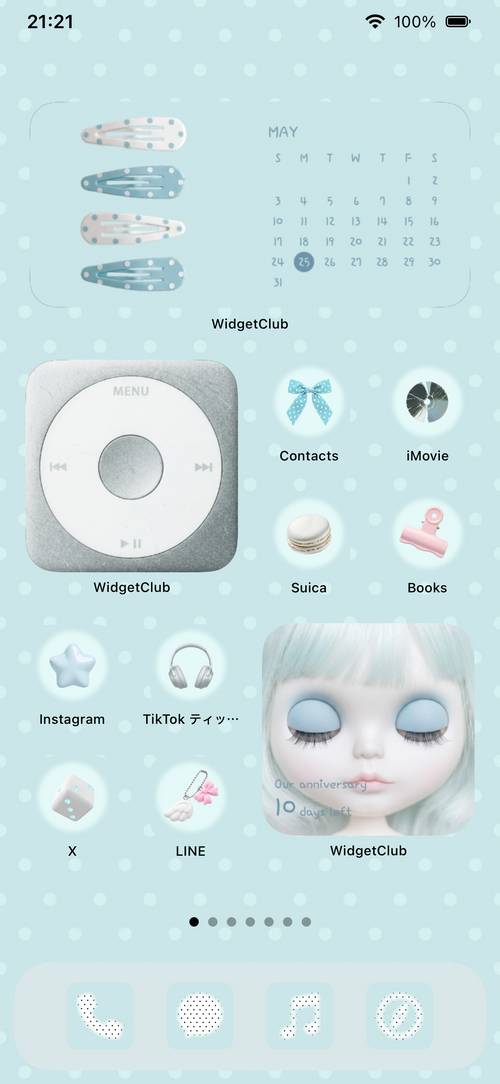 Mint Polka Dots Home Screen ideas[JYPMidCKMrxRZnVtQWqP]