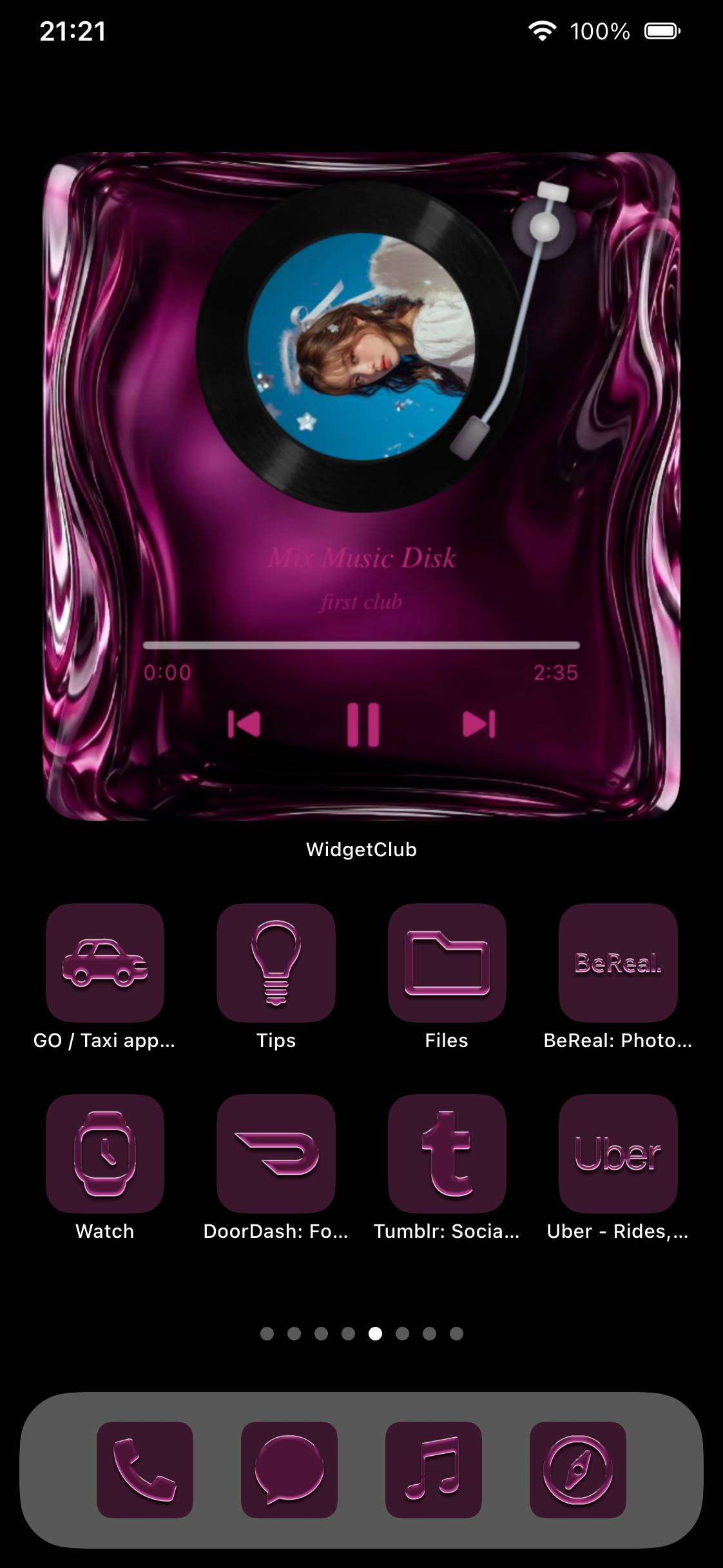 Plum purple template🍇Home Screen ideas[crLl1wCpD7zJaIK5xTlX]