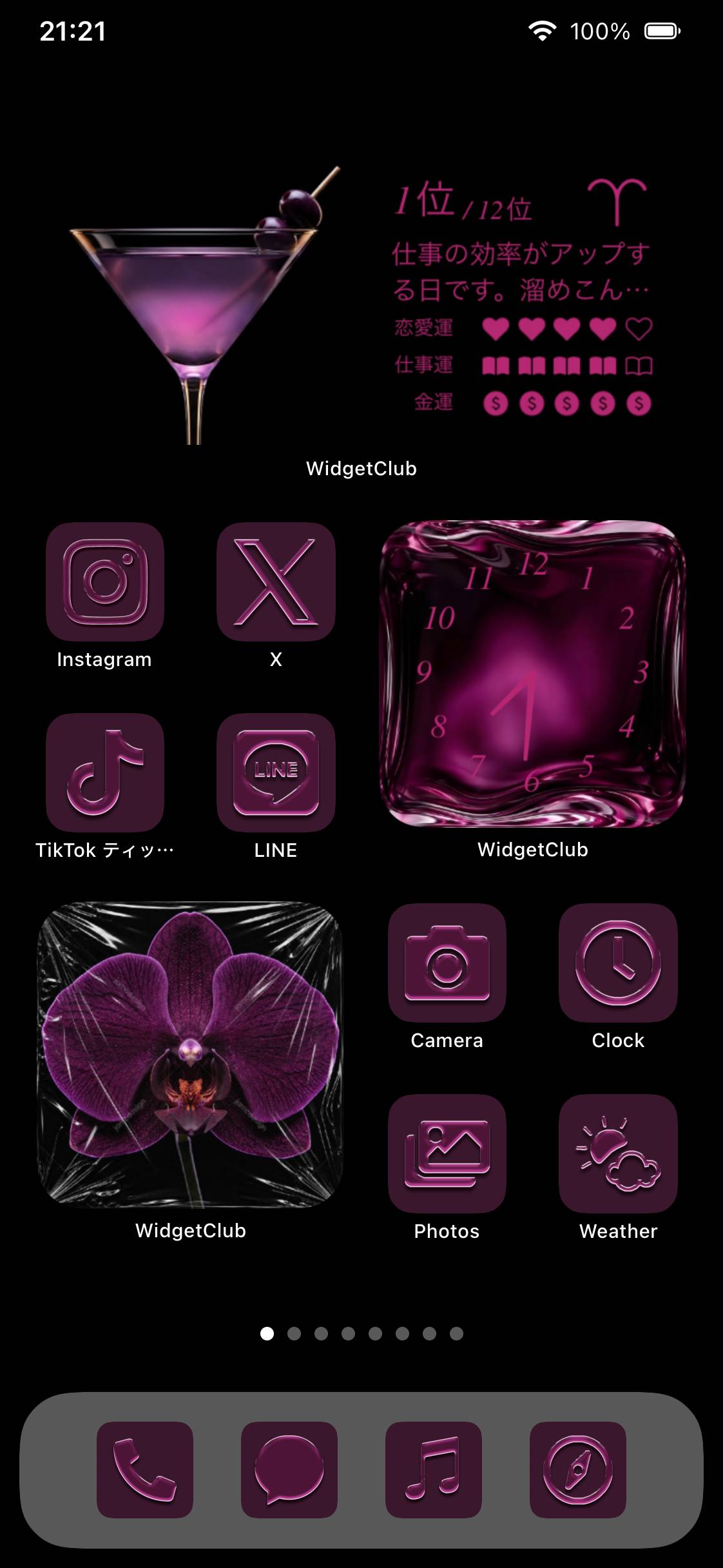 Plum purple template🍇Home Screen ideas[crLl1wCpD7zJaIK5xTlX]