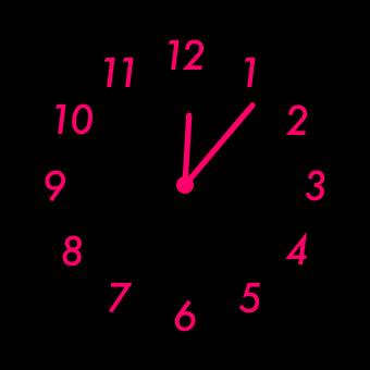 Pink neon widget Saat Widget ideyaları[MfUuChfJnHdMmoHUGB5A]