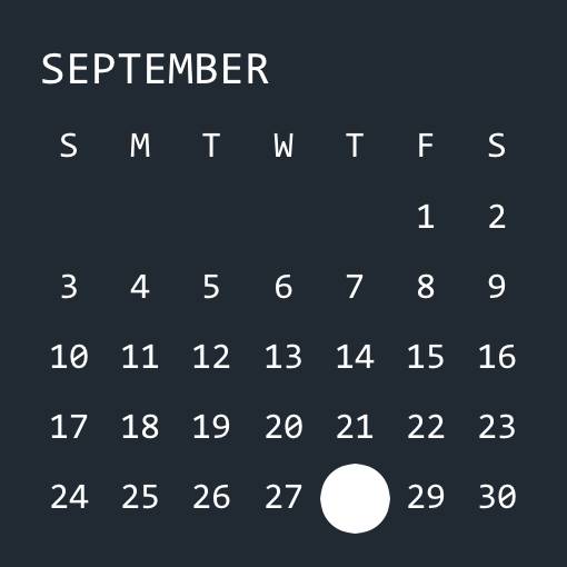Einfach Kalender Widget-Ideen[templates_gwNmoNiVSSPNcPS6jFND_C13B0EA1-870F-4F17-B500-8E0BD5D2A294]