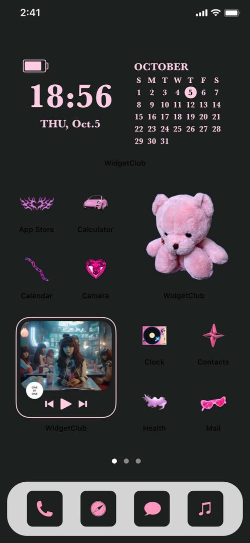 black & pink × kawaii Ideen für den Startbildschirm[Wd2jDPN1e19MYUkA4lZR]