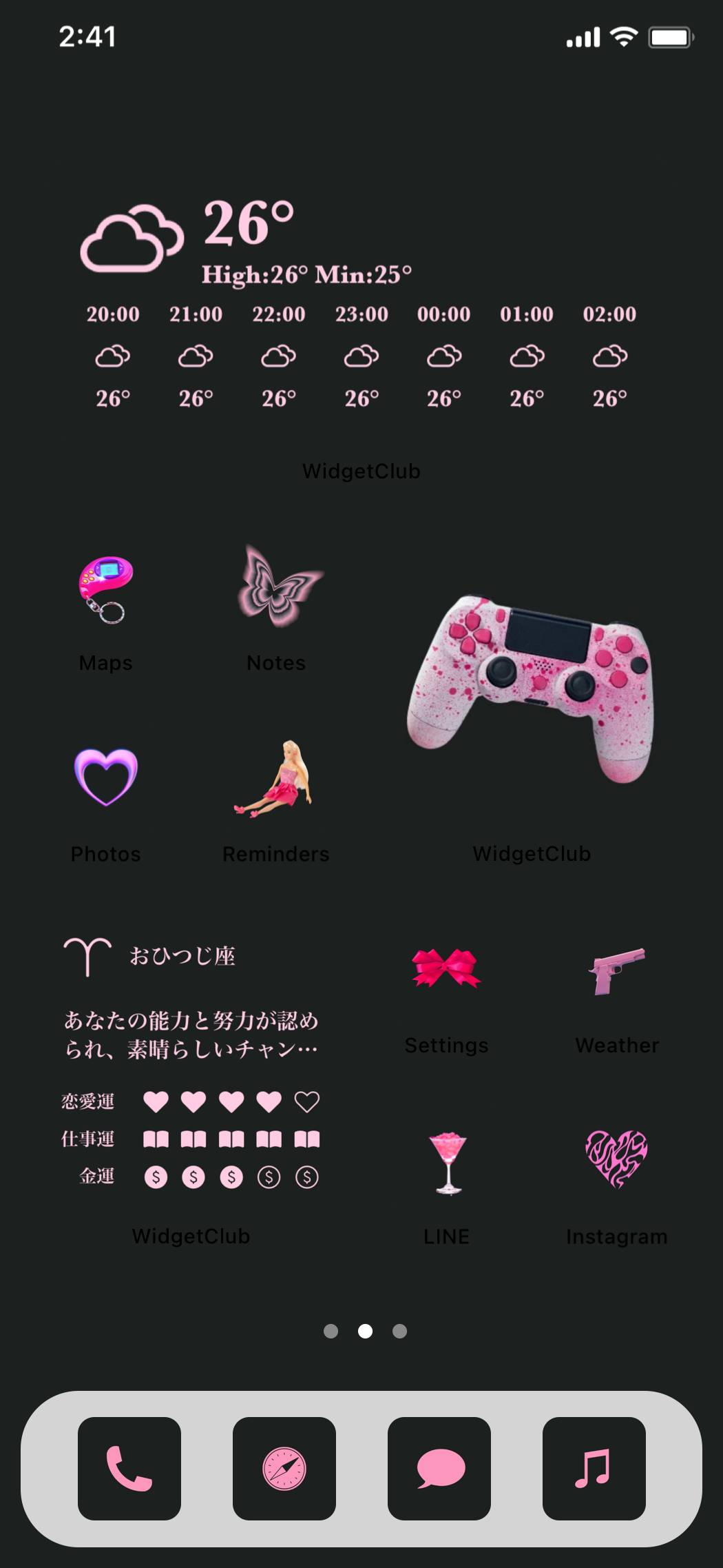black & pink × kawaiiHome Screen ideas[Wd2jDPN1e19MYUkA4lZR]