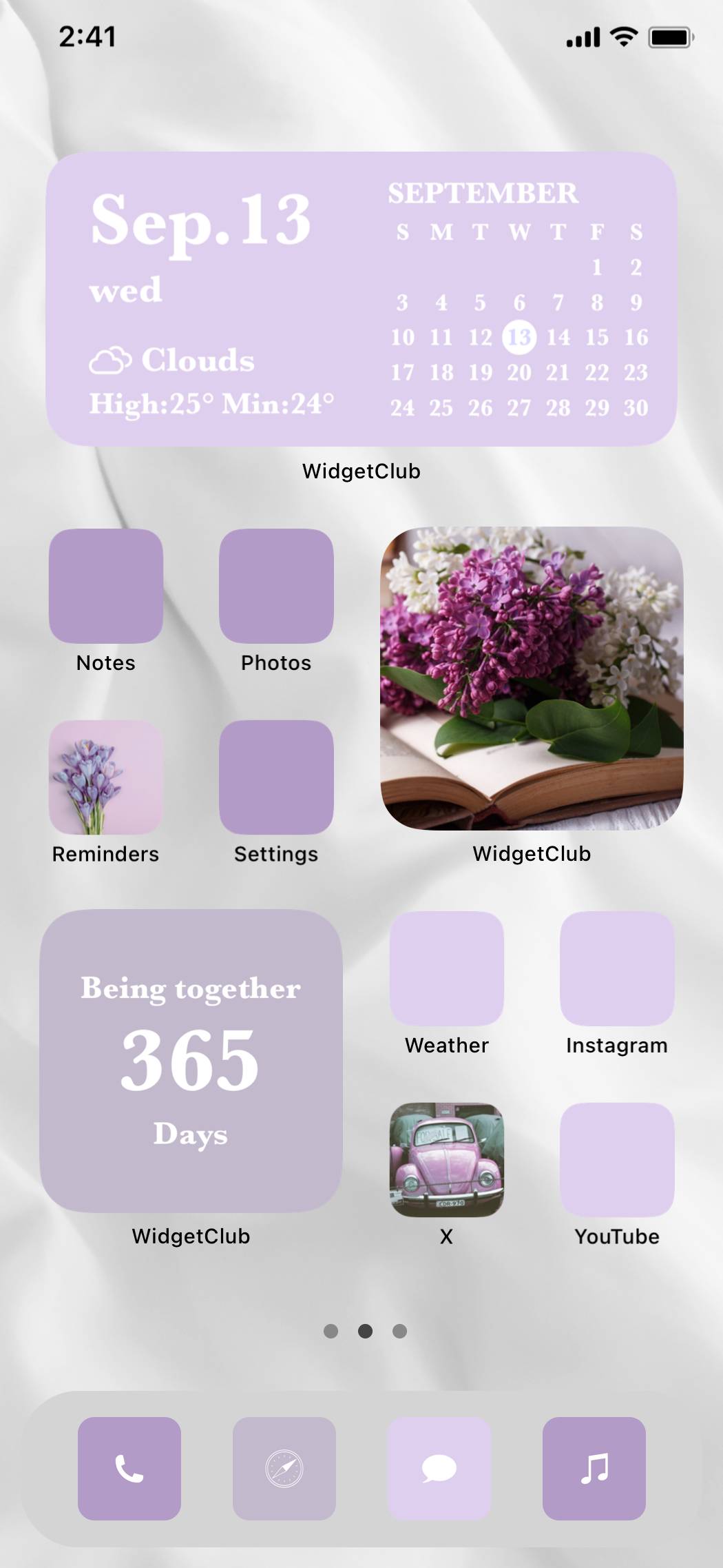 purple × simple × flower主屏幕创意[PcxrOF0pAuLPiPUdEHZA]