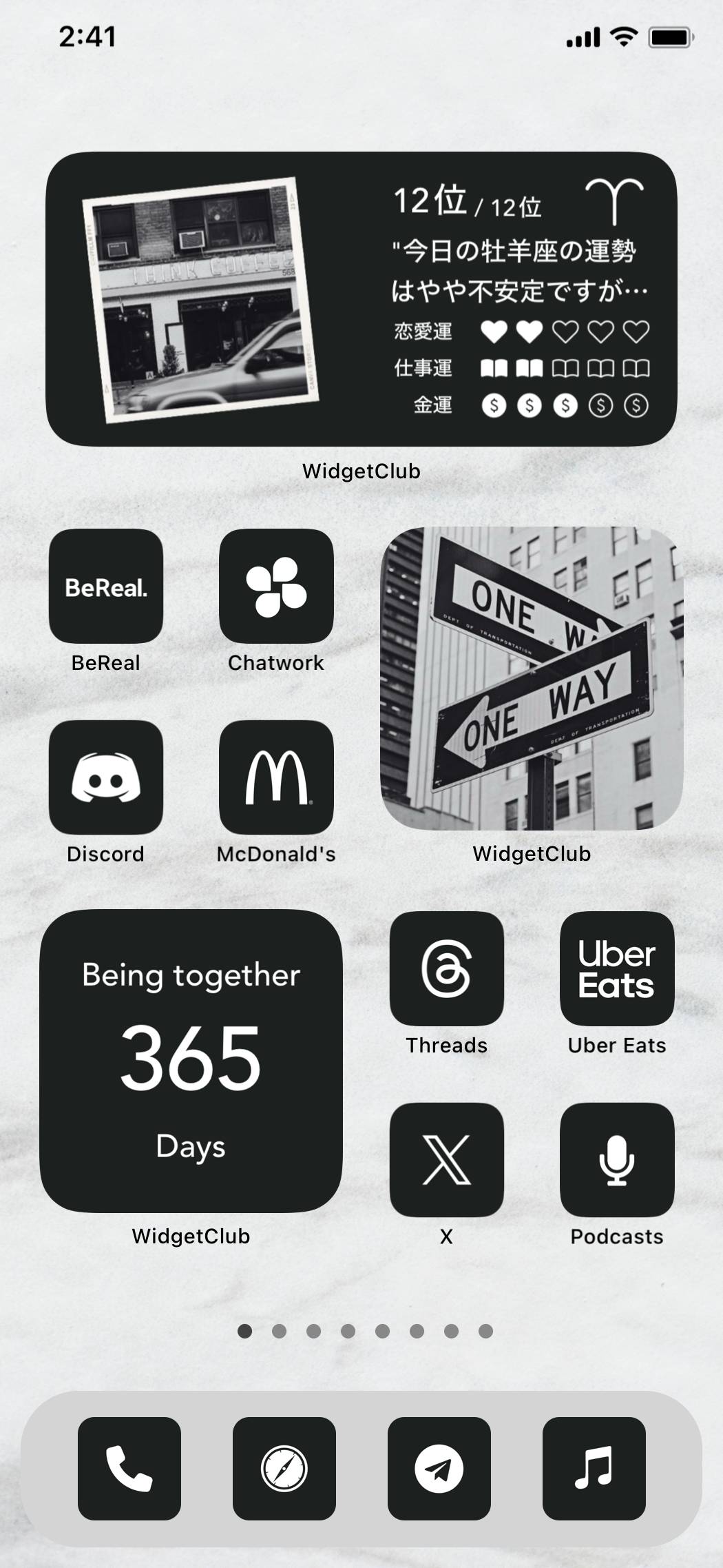 black × white simple themeأفكار الشاشة الرئيسية[A7UUVGs5YouoGzN7JL5I]