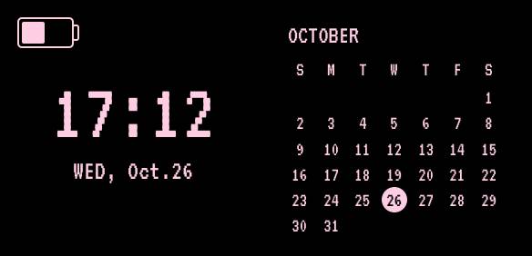 カレンダー時計 Kalender Widget-Ideen[YELpmJ8nqAPD1CGdxqCw]
