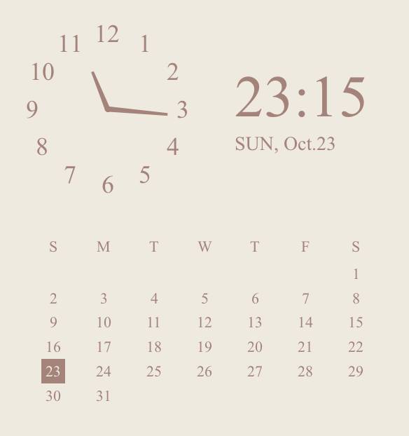 カレンダーと時間時計ウィジェット[MILmaf7yiSYc20JtgFJr]
