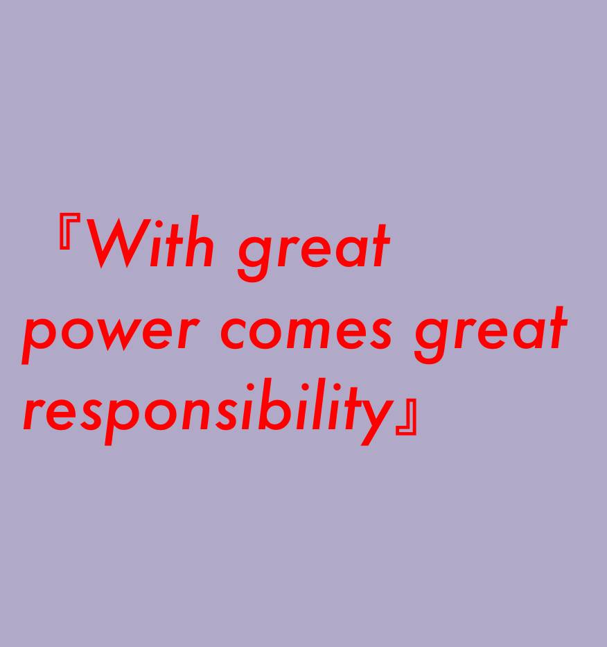 『With great power comes great responsibility』 Beležka Ideje za pripomočke[vz38CAXW4U7dWmcJABLR]