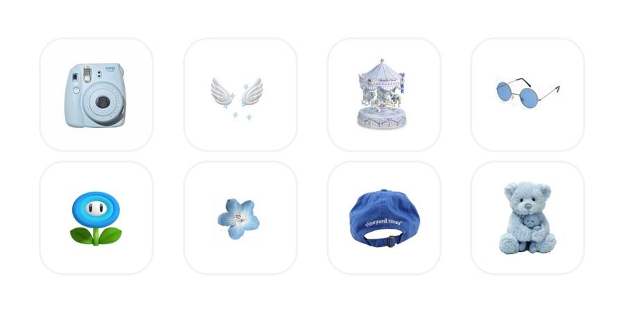 Light blue App Icon Pack[CawlywfSpxJiTp7DWkOr]