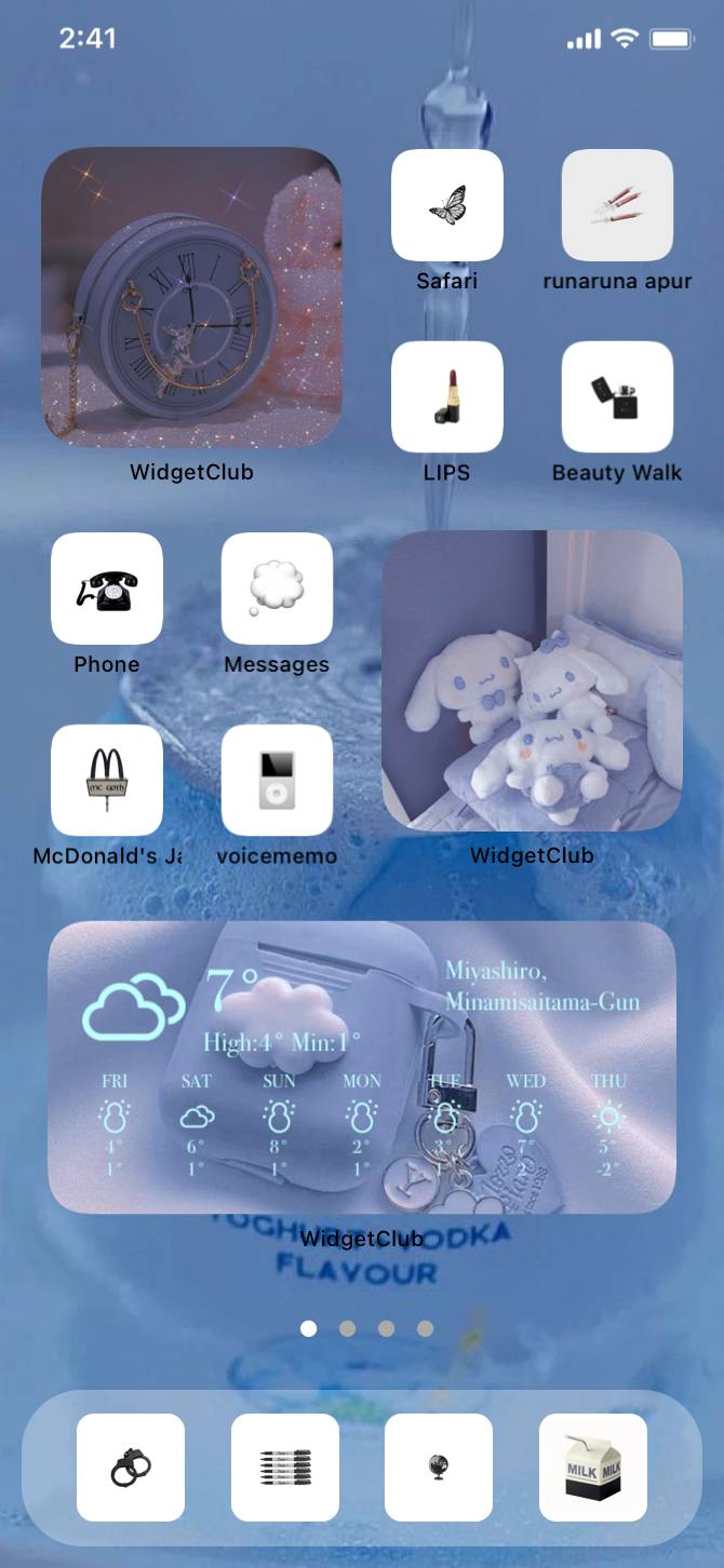 🔵💙‎🤍 ホーム画面カスタマイズ[xRKwozReVVk2jCbFVyKd]