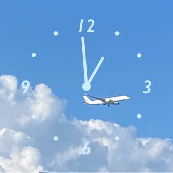 時計(飛行機) საათი ვიჯეტის იდეები[WJLzOD9WKbBkqWeiQ23k]