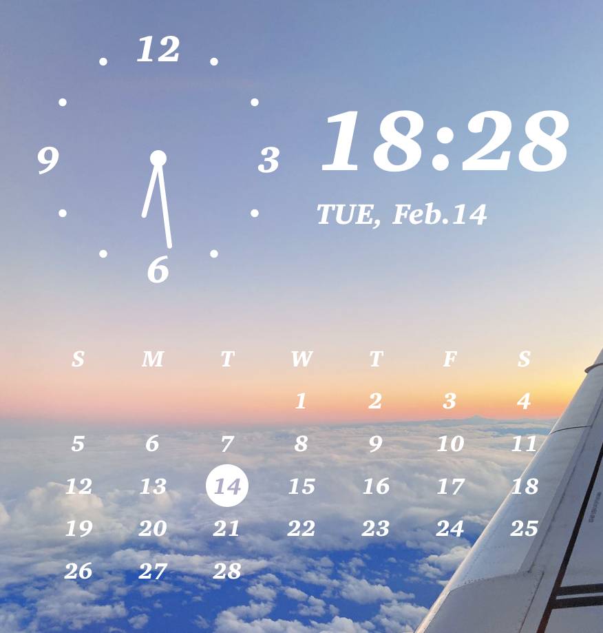 カレンダー Horloge Idées de widgets[wL8GdRacGsCK79D11ZEa]