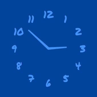 青 Reloj Ideas de widgets[guLa1pb1qVmR99edLbAV]
