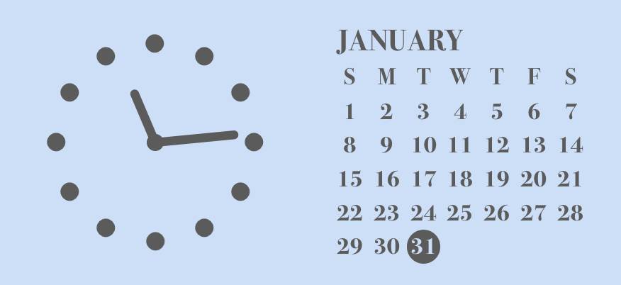 calendar Horloge Idées de widgets[gyOOs5tO8kWyKLlhGZrl]