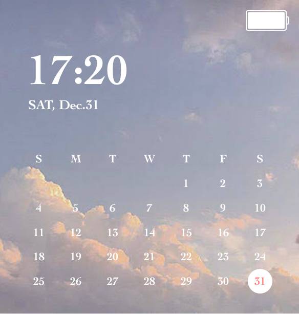 夕焼け雲カレンダーウィジェット[XEnkeHNue4S61rFQJN4w]
