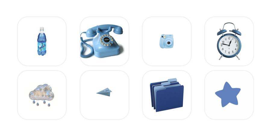 Niebieski Pakiet ikon aplikacji[ZfgV4uCJYaecgoWVUrkv]