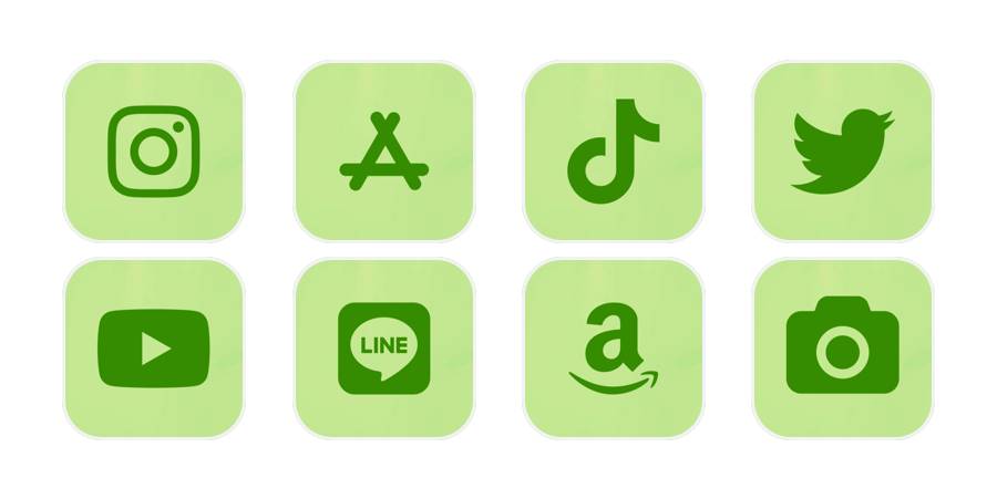 緑 Pack d'icônes d'application[6jp72b1qgGJRuW09HBUC]