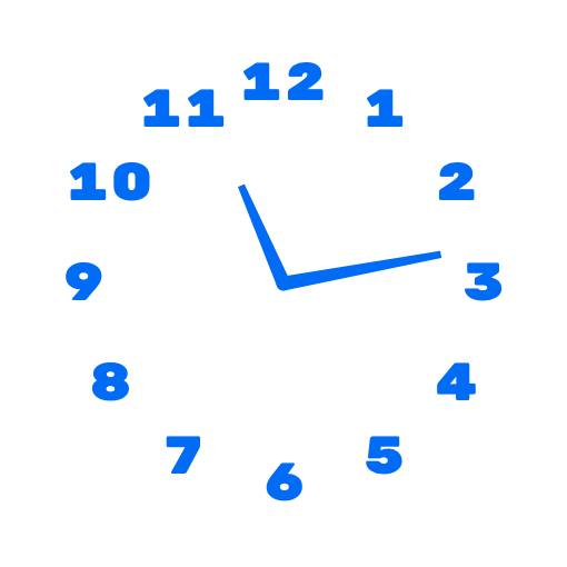 あお Reloj Ideas de widgets[FQTwWvH4spxHpVTJgkbi]