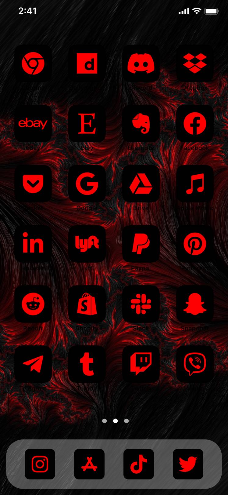 red theme packИдеје за почетни екран[JREJDToCfRaswAOMz3bv]