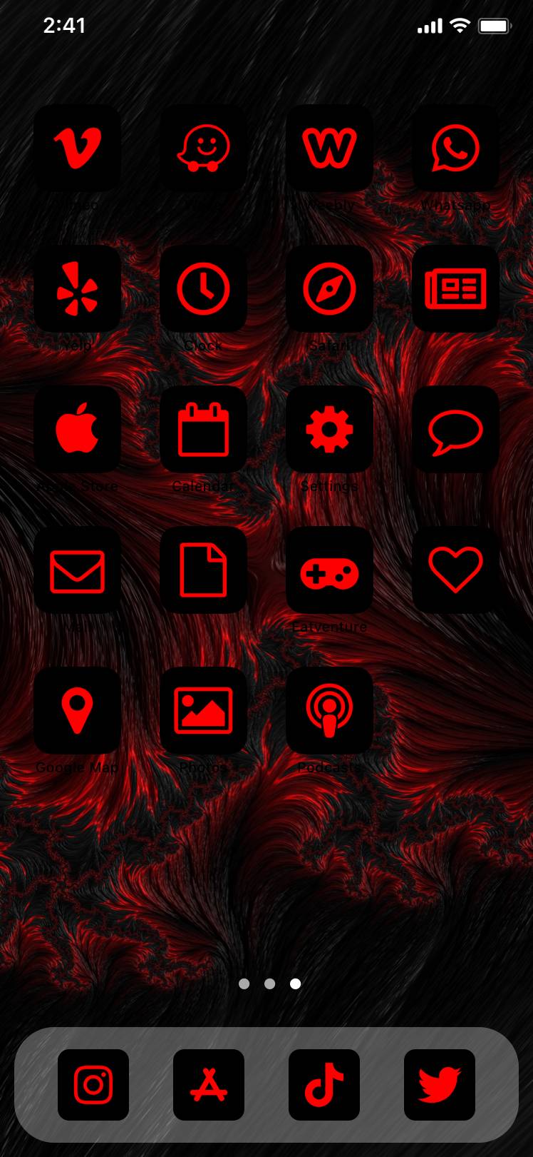red theme packPomysły na ekran główny[JREJDToCfRaswAOMz3bv]