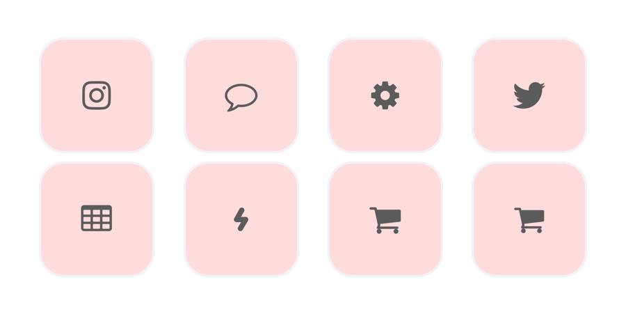Rózsaszín App Icon Pack[Z0GgKGgU0zNQZKIwsLKX]