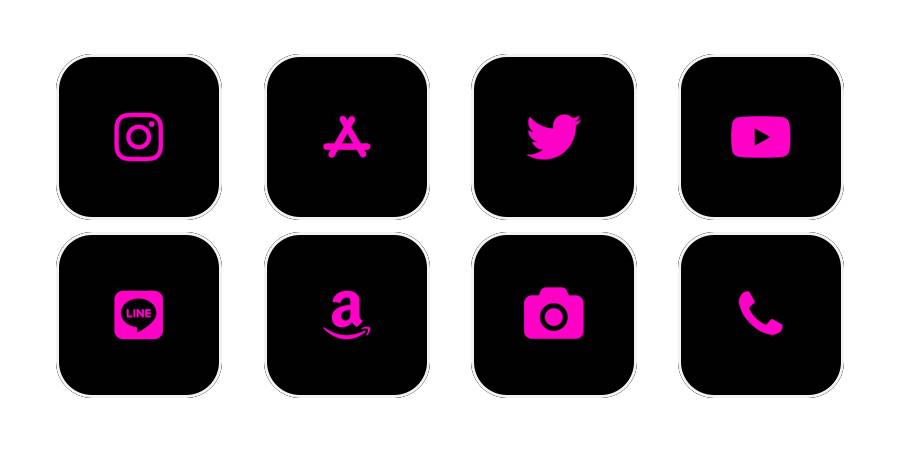 ピンク App Icon Pack