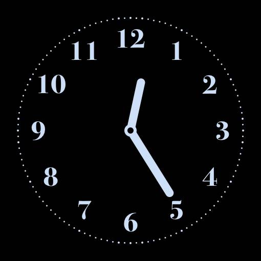 水色×黒(2) นาฬิกา แนวคิดวิดเจ็ต[Op8YHwq9c4lS8FIJRB6S]