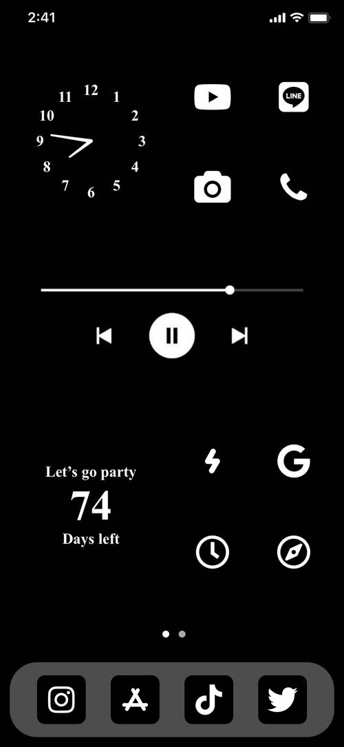 🖤🤍ホーム画面カスタマイズ[tL9R15tbAgVT0U9ckXwr]