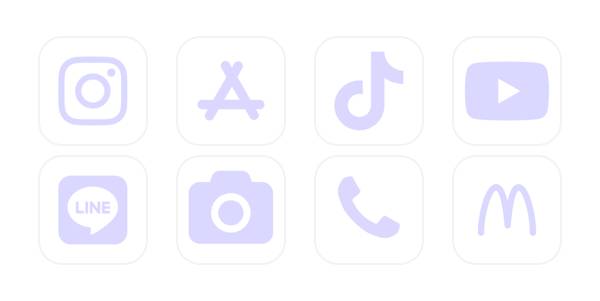 うす紫 App Icon Pack[yGBUv2PvMvnHBAm5nV5g]