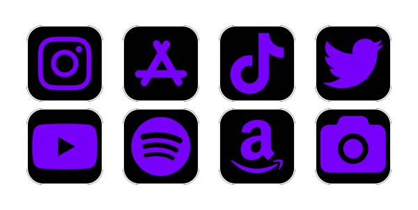 Neon Purple App Icon Pack[kOerp7NTroPDEASRrTtm]