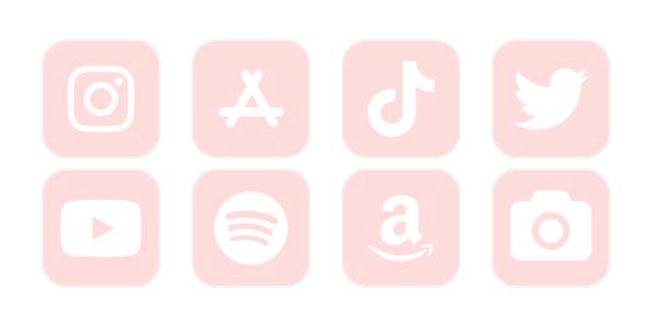 All app icons (PINK)アプリアイコン[Fm8u9BaKNx5ycgkIuOLO]