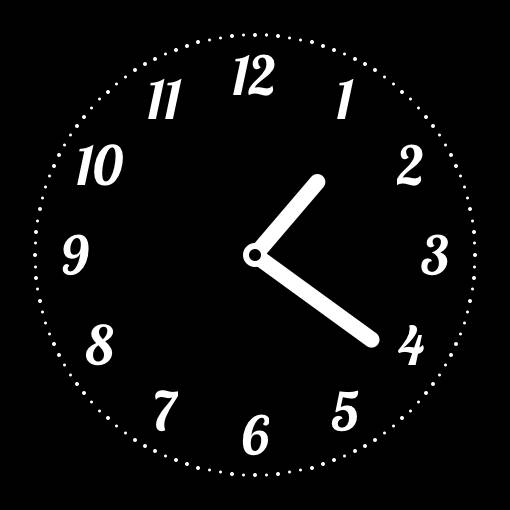 black clock Horloge Idées de widgets[XqVjuYd5gX7Iw3uSGmWd]