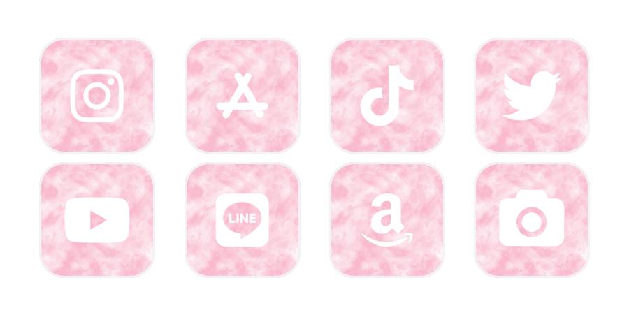 ピンク Pacchetto icone app[9bOVHn6ASllpLqisLkQB]