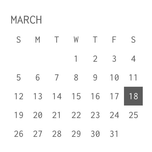 Simple Calendar Widget ideas[9UkBngUwAuSbXITFHHwG]