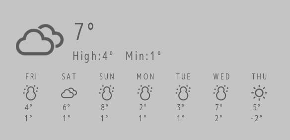 WEATHER Temps Idées de widgets[5JA5PXm7HiR01Wb7tBi0]