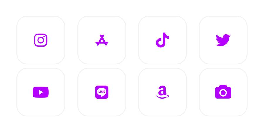 purple App Icon Pack[6sAJbnEZH7V1u0Twsn5a]